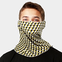 Geometric Print Seamless Face Tube Mask / Scarf