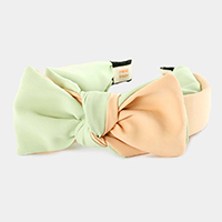 Two Tone Bow Headband