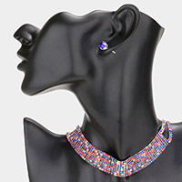 Rhinestone Pave Choker Necklace