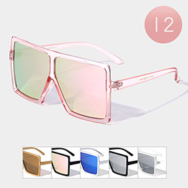 12PCS - Square Frame Wayfarer Sunglasses