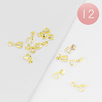 12PCS - Metal Pendant / Necklace Connectors