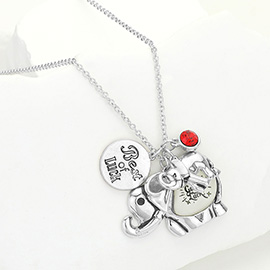 Good Luck Metal Elephant Pendant Necklace