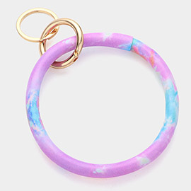 Colorful Faux Leather Keychain / Bracelet