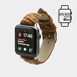 Genuine Leather Zebra Apple Watch Band