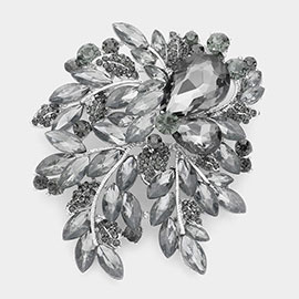 Floral Crystal Rhinestone Bouquet Brooch / Pendant