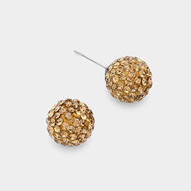 Shamballa Ball Stud Earrings