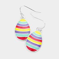 Enamel Easter Egg Dangle Earrings