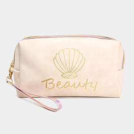 Shell Point Beauty Cosmetic Pouch Bag