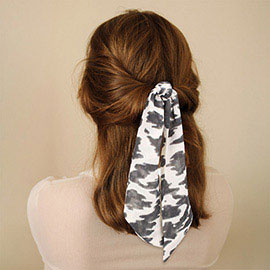 Animal Print Satin Pony Hairband