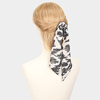 Animal Print Satin Pony Hair Band