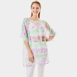 Tie Dye Cover Up Poncho