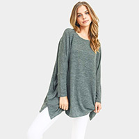 Oversized Dolman Sleeve Tunic Top