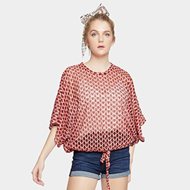 Fish Net Tie Top