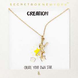 Secret Box_Metal Knot Pendant Necklace