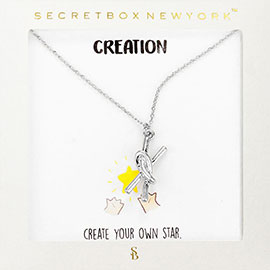 Secret Box_Metal Knot Pendant Necklace