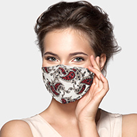 Paisley Print Cotton Fashion Mask