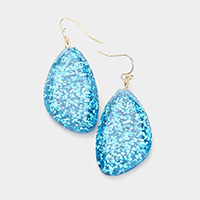 Glitter Abstract Bead Dangle Earrings