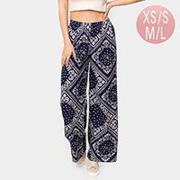 Paisley Print Pants