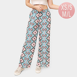 Geometric Print Pants