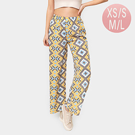 Geometric Print Pants