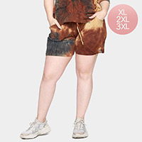 Tie Dye Print Relaxed Shorts