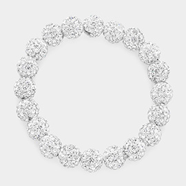 Shamballa Ball Stretch Bracelet