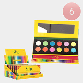 6PCS - 12 Colors Shadow Palettes