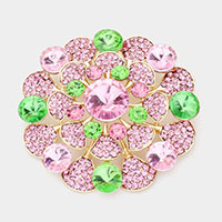 Bubble Stone Pin Brooch