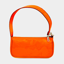 Enamel Rectangle Shoulder Bag