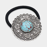 Round Natural Stone Stretch Hairband