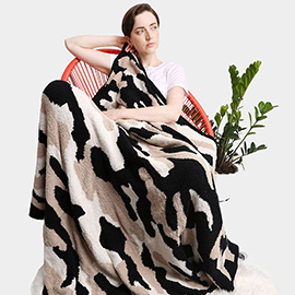 Camouflage Patterned Throw Blanket