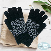 Leopard Patterned Smart Gloves