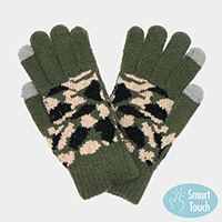 Camouflage Patterned Smart Gloves