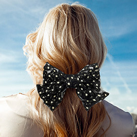 Floral Bow Barrette