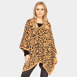 Leopard Printed Poncho