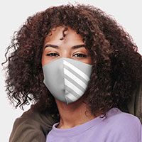 Oblique Lined Fashion Mask