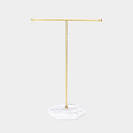 Metal T-bar Jewelry Display Stand