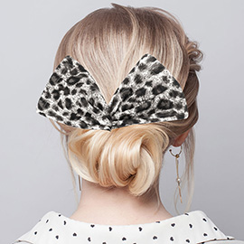 Leopard Patterned Deft Bun Maker Hair Band