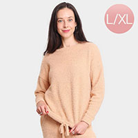 Solid Loungewear Sweatshirts Top