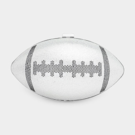 Rhinestone Football Evening Clutch / Crossbody Bag