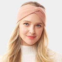 Twisted Knot Solid Earmuff Headband