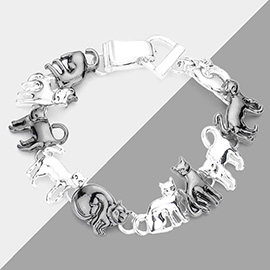 Metal Cat Link Magnetic Bracelet