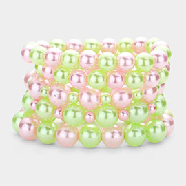 5PCS - Pearl Stretch Bracelets