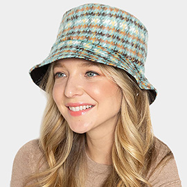 Plaid Check Patterned Bucket Hat