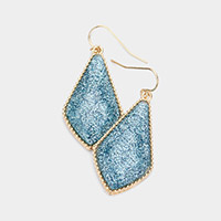 Glitter Geometric Dangle Earrings