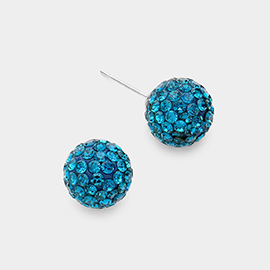 Shamballa Ball Stud Earrings