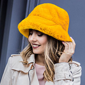 Faux Fur Bucket Hat