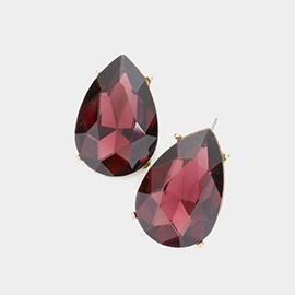 Teardrop Stone Evening Earrings