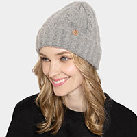 Cable Knit Cuff Beanie Hat