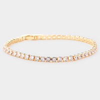 Brass Metal Tennis Evening Bracelet